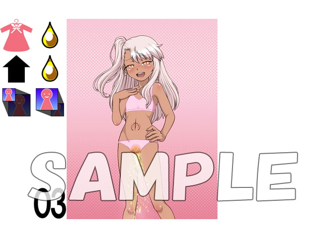 着せ替えおしっこ人形 -褐色黒魔法少女編-