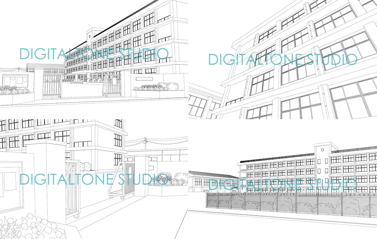 背景素材集 学校A1(94カット)