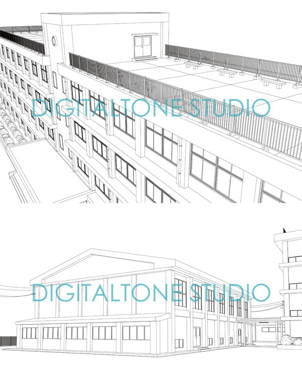背景素材集 学校A3(54カット)