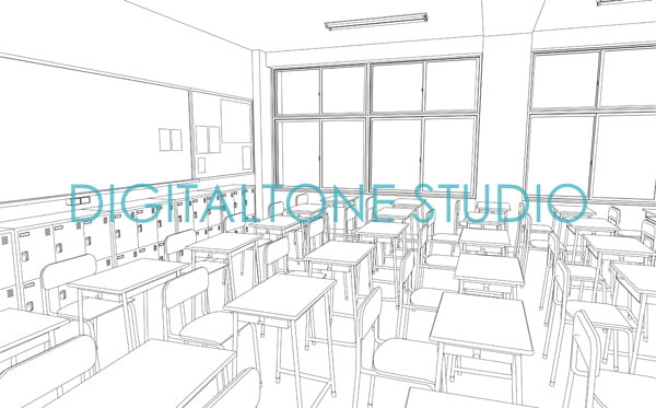 背景素材集 学校教室A2(140カット)