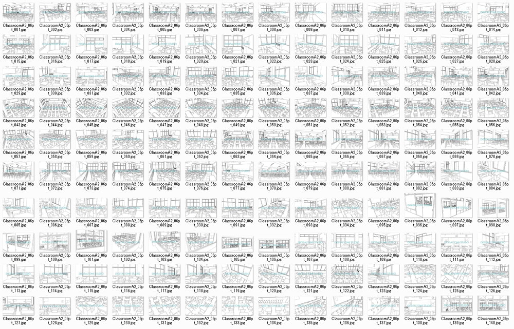 背景素材集 学校教室A2(140カット)