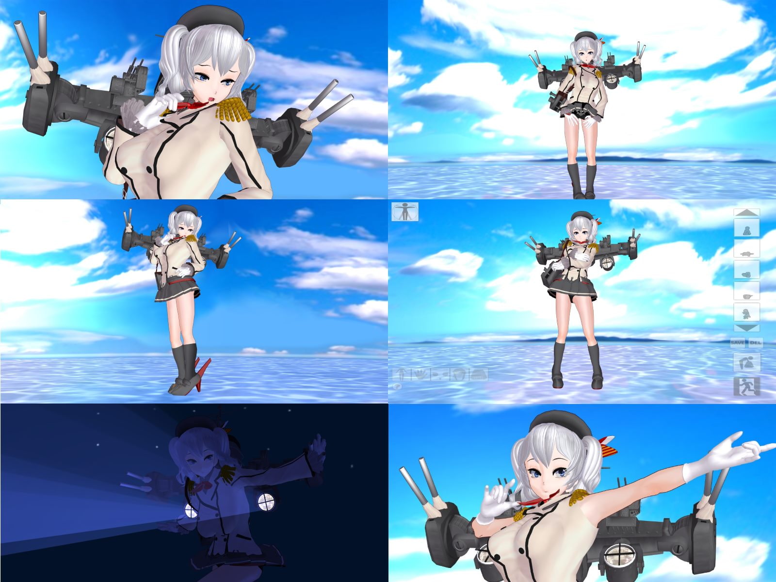 3Dカスタム少女用追加衣装 セット ”3Dカスタム 練習巡洋艦娘”