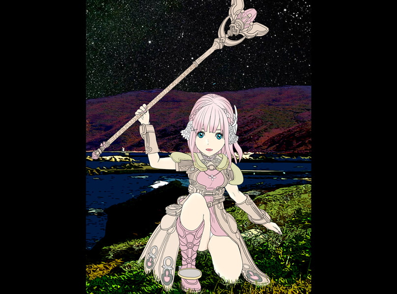 癒し系 村の少女 治癒能力を使う術士