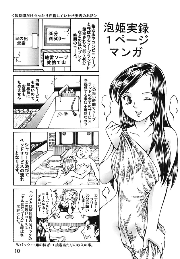 働く性風俗女性の体験談マンガ改 ソープ嬢編