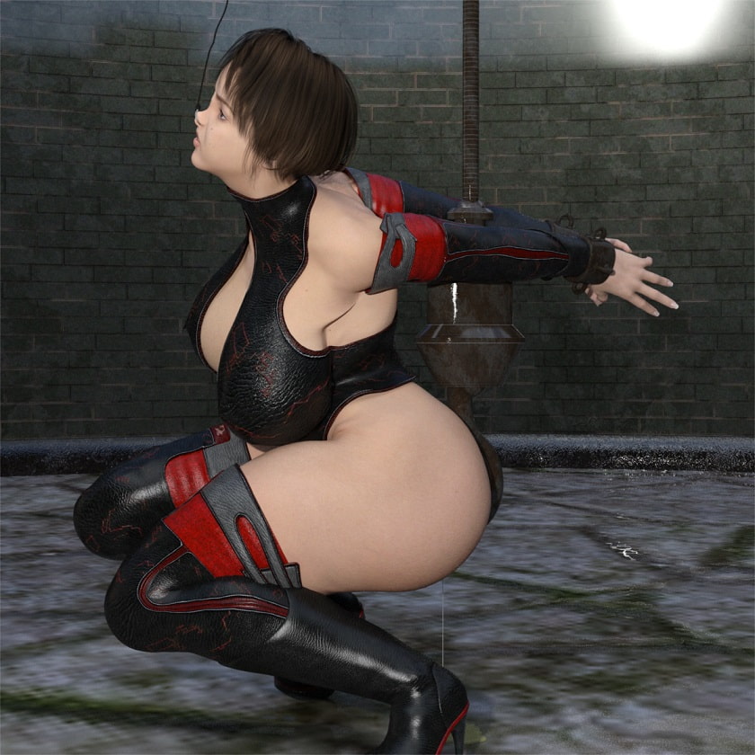 爆乳筋肉美女の拷問