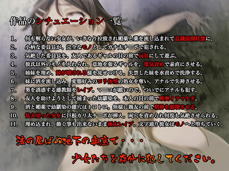 壁埋女学園 ～埋め込まれ 陵辱される 少女たち～