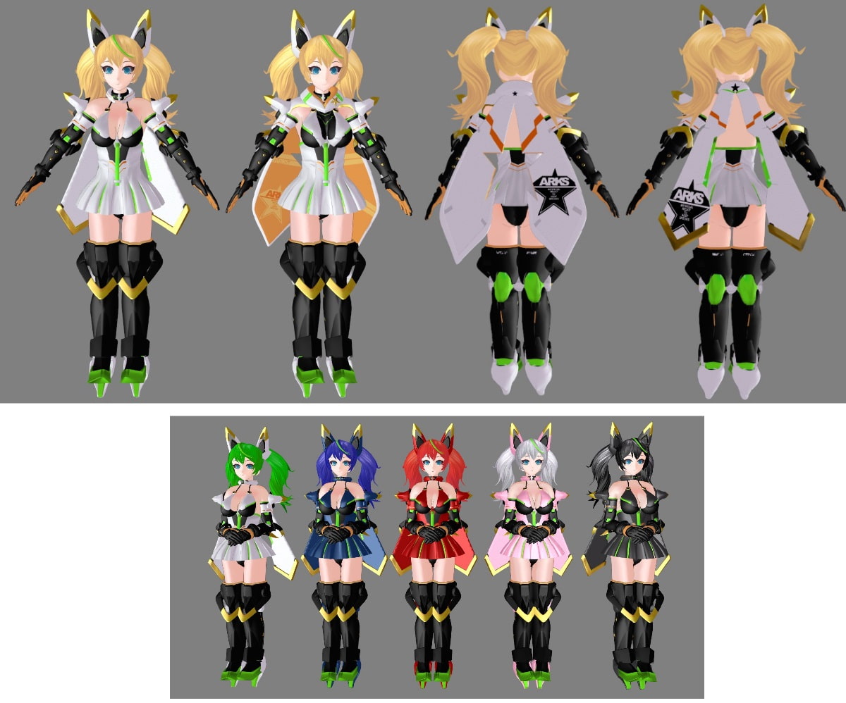 3Dカスタム少女用追加衣装セット "3Dカスタム G○ne"