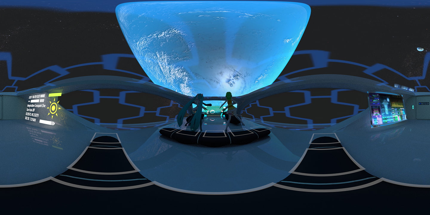 【スマホVR用】360°VR3DMV ~Interplanetary Flight~ ボカロトランスVRで異世界体験