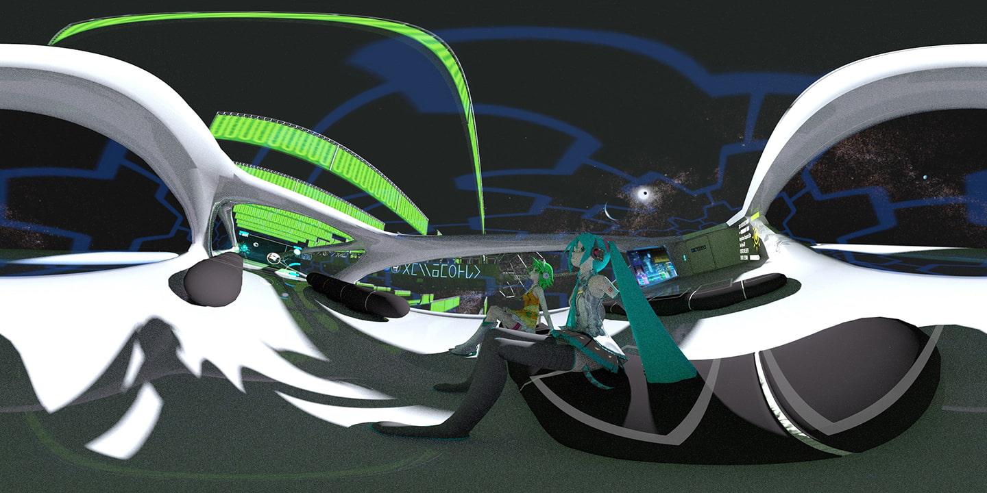 【スマホVR用】360°VR3DMV ~Interplanetary Flight~ ボカロトランスVRで異世界体験