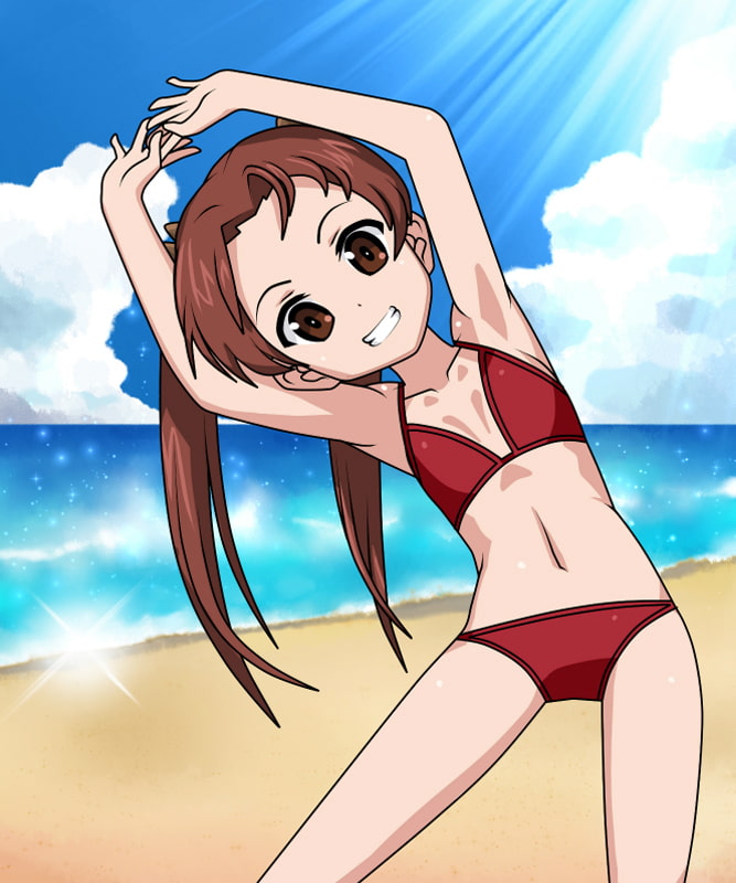 海と水着と会長の日焼け演習!