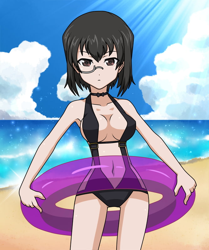 海と水着と桃の日焼け演習!