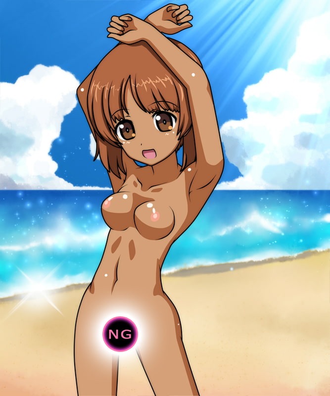 海と水着とみほの日焼け演習!