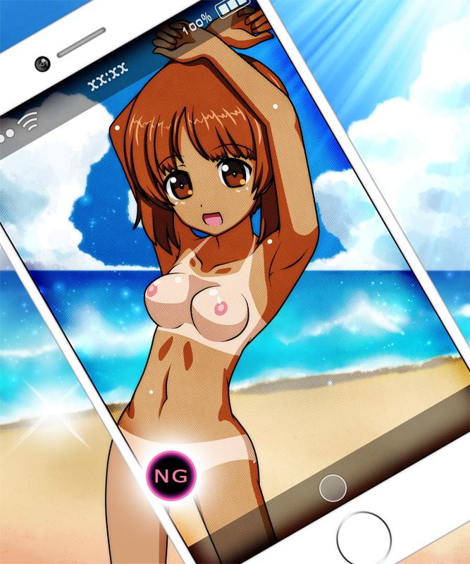 海と水着とみほの日焼け演習!