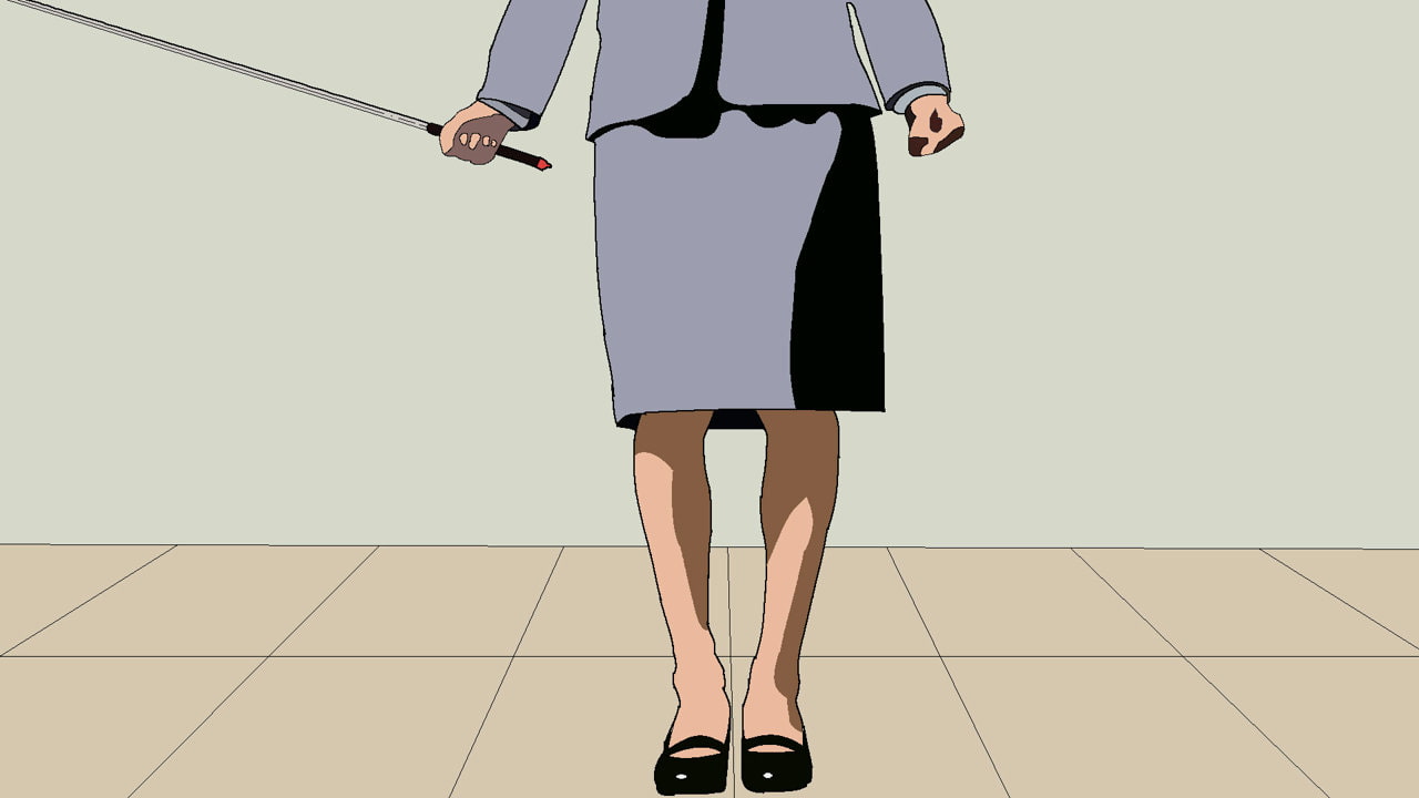 プレゼンの最中におしっこ我慢できなくなって漏らすキャリアOL