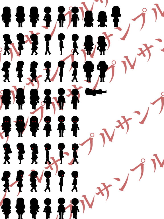 とらねこのホラードット絵素材