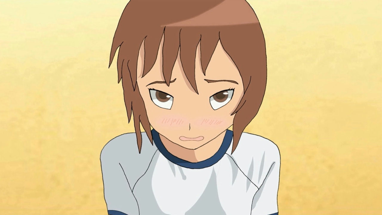 体育の授業中におしっこ我慢できなくなって漏らすブルマー少女