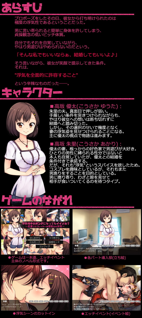 浮気相手のオンナになってもイイよね?～若妻コスプレイヤーは寝取られ体質～