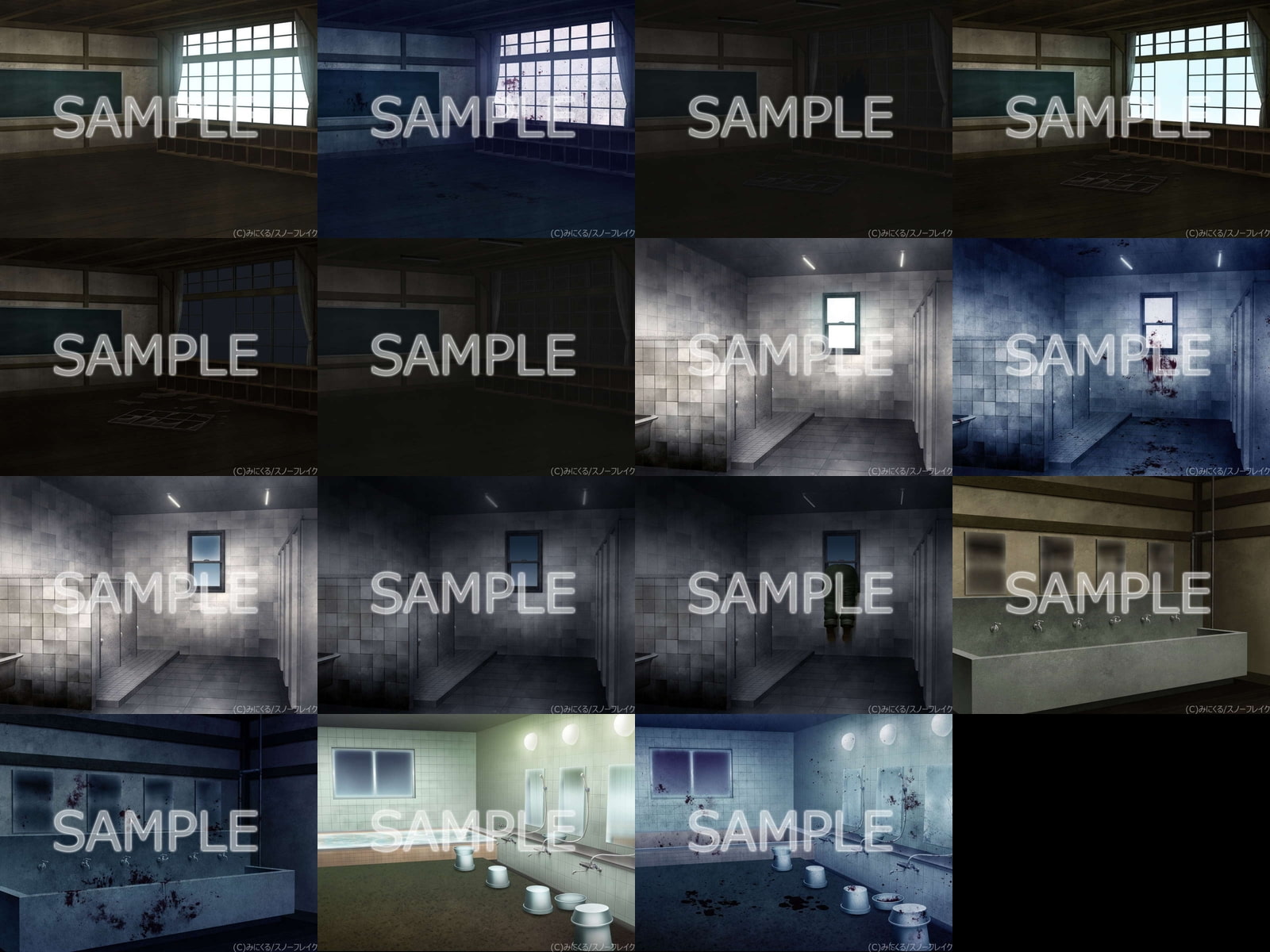 みにくる背景CG素材集『旧校舎・ホラー編』part01