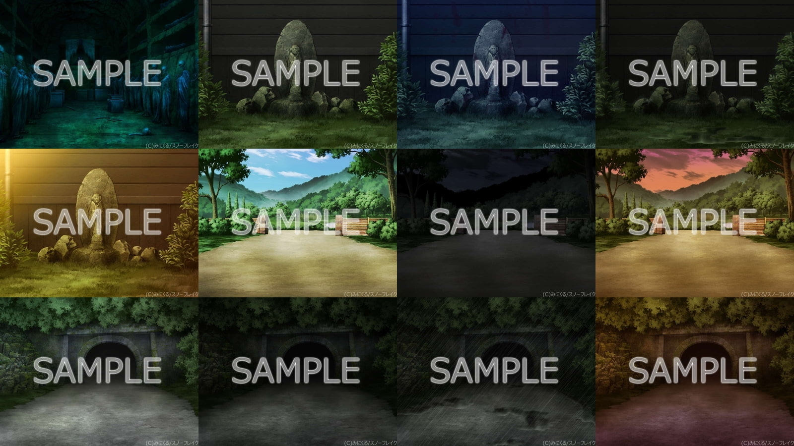 みにくる背景CG素材集『旧校舎・ホラー編』part01