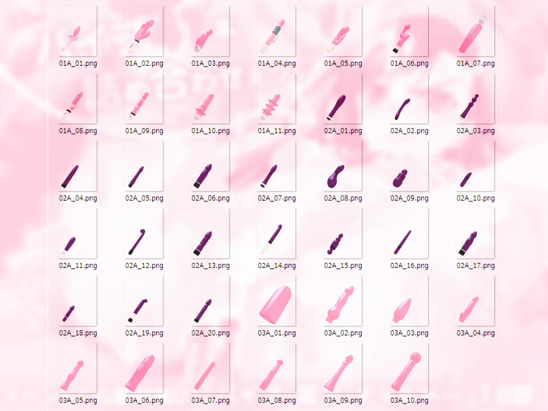 イベントCG素材集01「バイブ・電マ・ディルドー」18禁