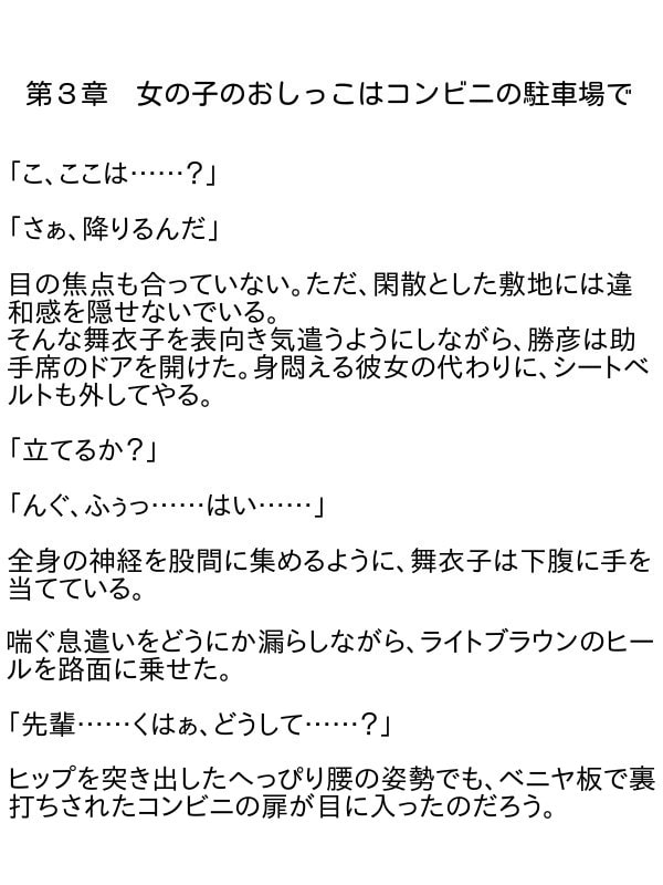 おしっこ漏れちゃう～営業ガール・涙の恥辱責め