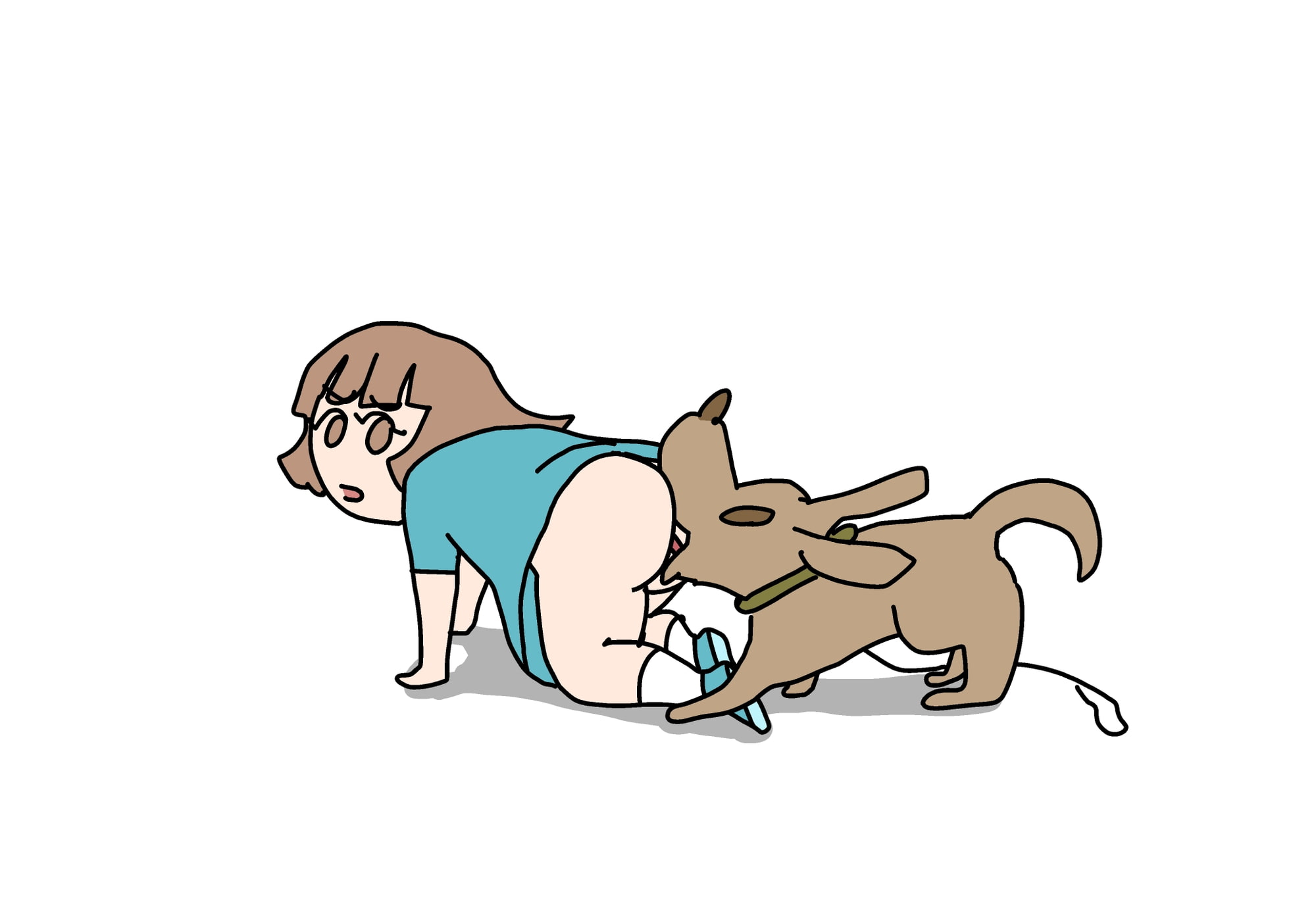 かわいい女の子たち (GIFパラパラまんが )