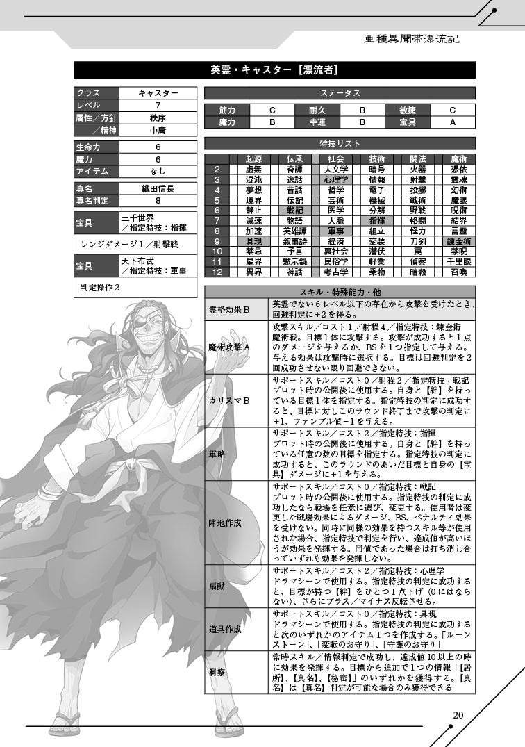 聖杯戦争RPGシナリオ集 Fate Table Night―亜種異聞帯漂流記