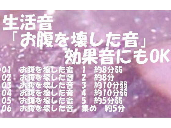 生活音「お腹を壊した音」効果音にもOK