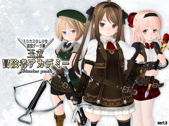 3Dカスタム少女データ集 王立冒険者アカデミー スターターパック