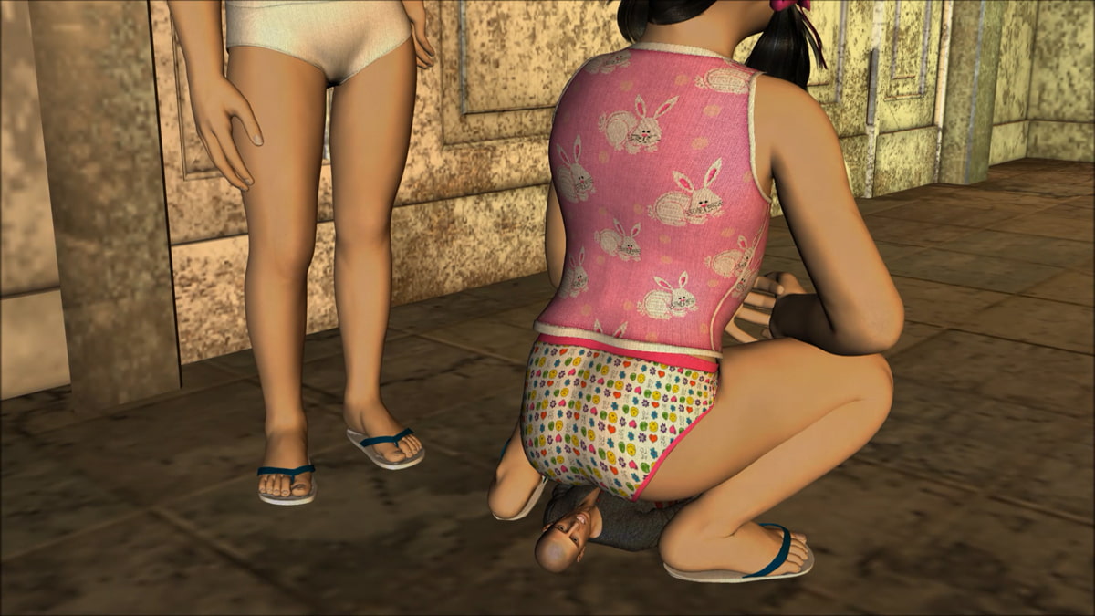 ビーチの女の子対誘拐犯