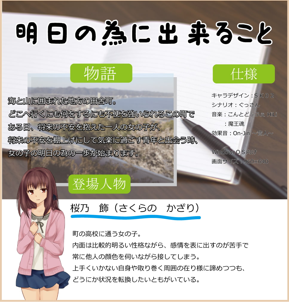 明日の為に出来ること