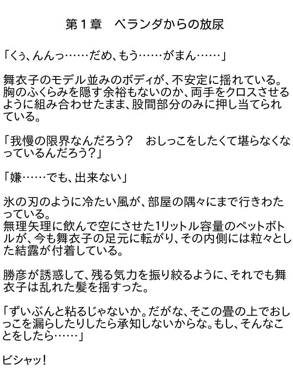 おしっこ漏れちゃう～営業ガール・涙の恥辱責め2
