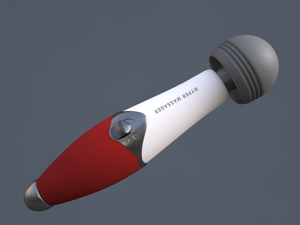 3D素材 ハンディマッサージャー_一般型_01