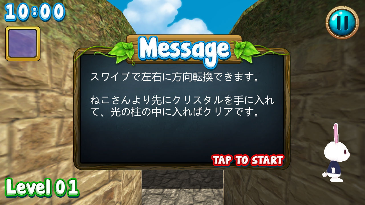 うさぎさんの3D迷路探索!!