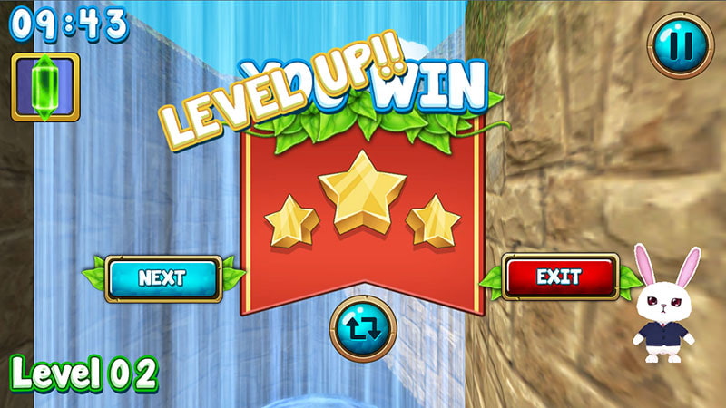 うさぎさんの3D迷路探索!!