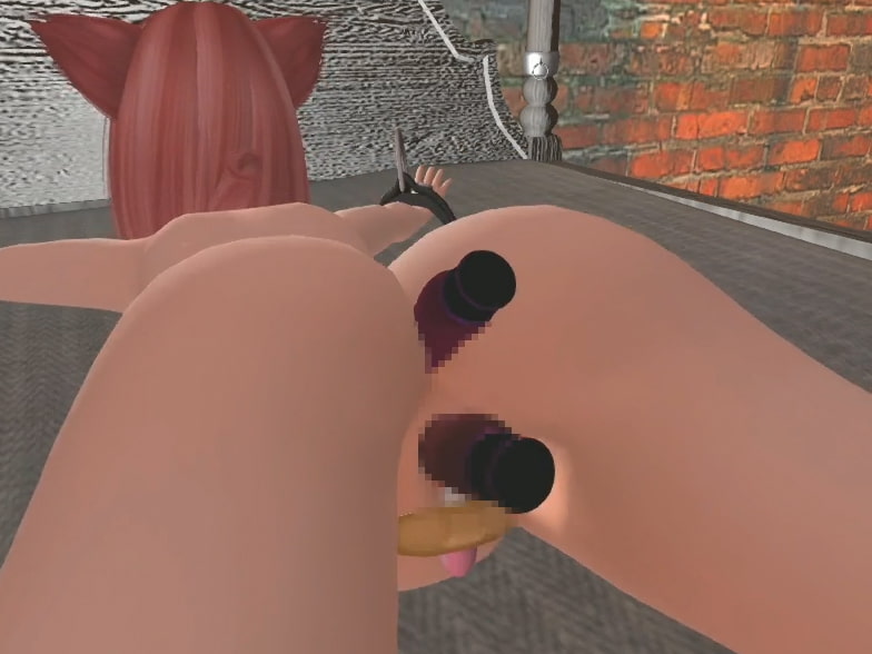 突然ですがネコミミ少女に色々突っ込んで放置してみました