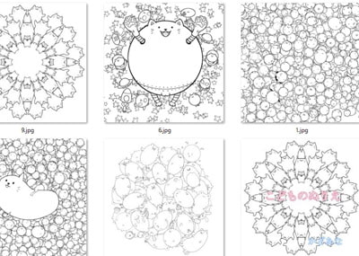 こどものぬりえ