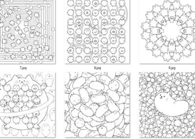 こどものぬりえ