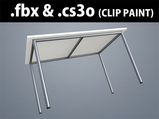 3D素材 ミーティングテーブル_一般的02_W1200