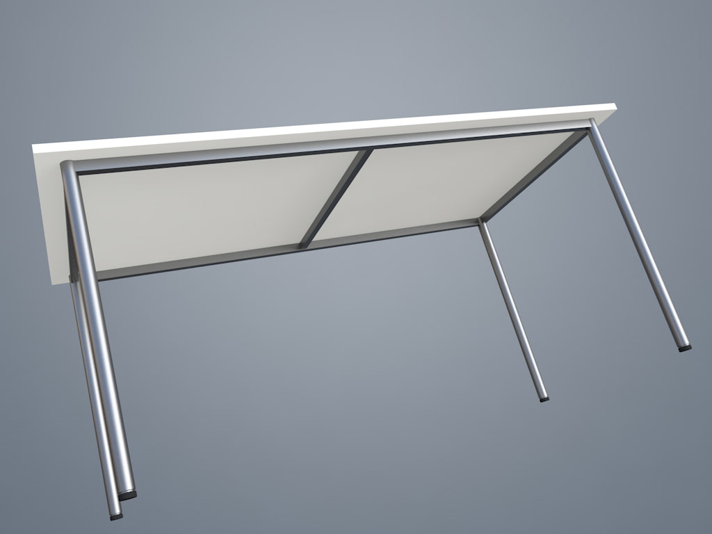 3D素材 ミーティングテーブル_一般的02_W1500