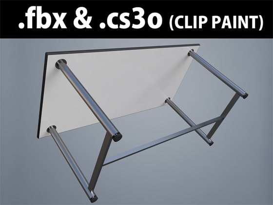 3D素材 ミーティングテーブル_一般的_04_W1500