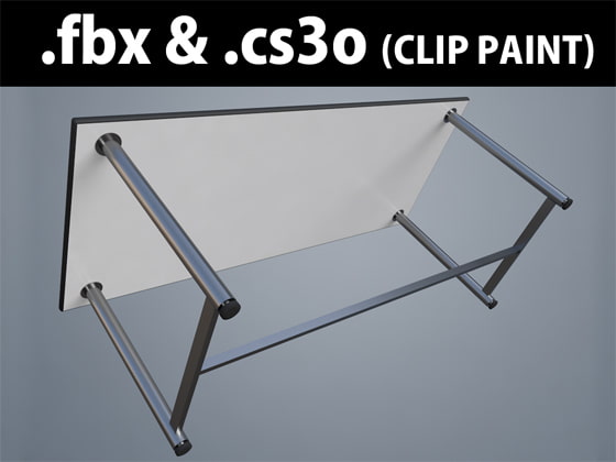 3D素材 ミーティングテーブル_一般的_04_W1800