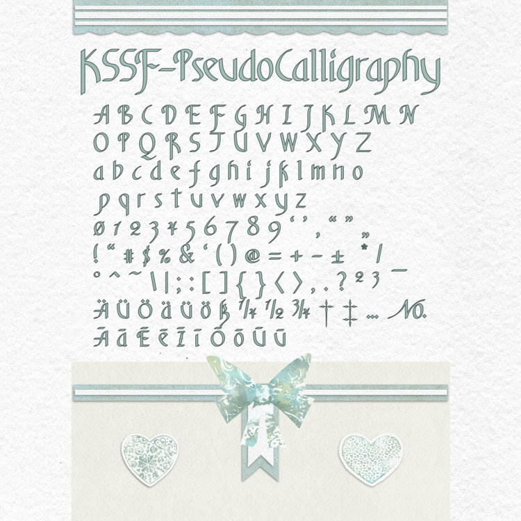 胡蝶サンセリフフォント・疑似カリグラフィ