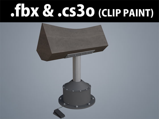 3D素材 三角木馬 木製02 可動タイプ