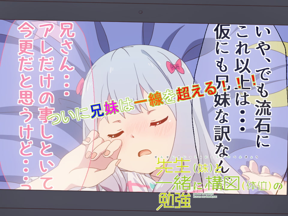 先生(妹)と一緒に構図(体位)の勉強