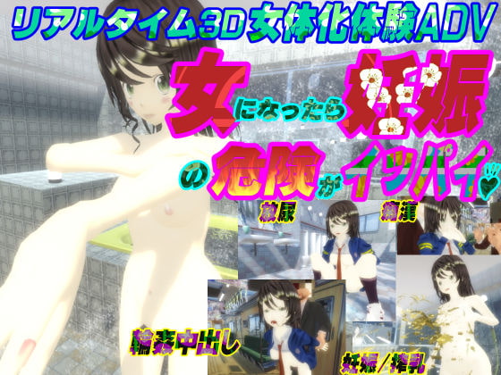 3Dリアルタイム女体化体験ゲーム～女になったら妊娠の危険がイッパイ♪～