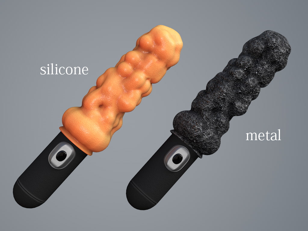 3D素材 バイブレータ イボ付き 01 基本タイプ