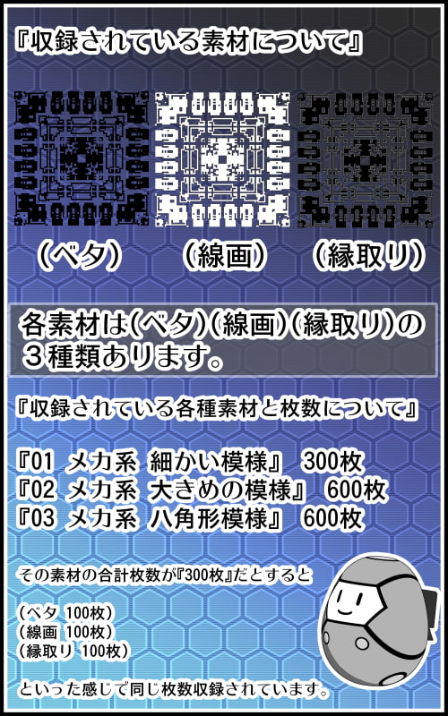 背景屋の機械系シームレス背景素材 1500枚セット