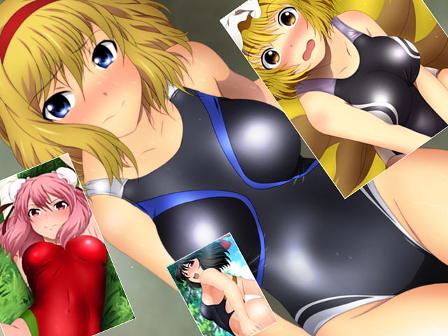 幻想郷で競泳水着+東方くいこみ直し