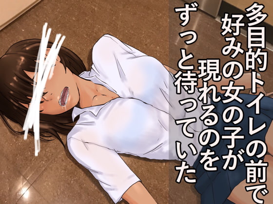 多目的トイレの前で好みの女の子が現れるのをずっと待っていた